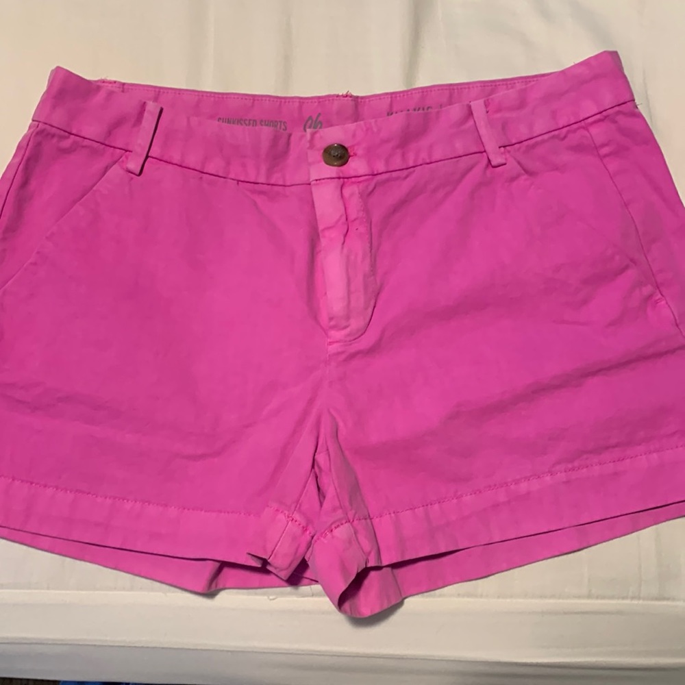 Womens Gap Mid Rise Sun Kissed Khaki Shorts 100% Cotton